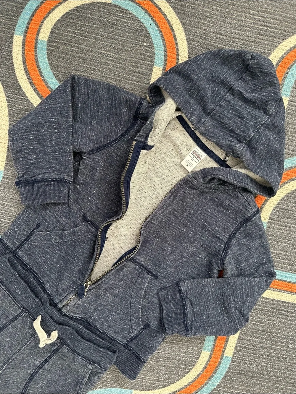 Carters Toddler Navy Zip-up Hoodie Sweatpants Set